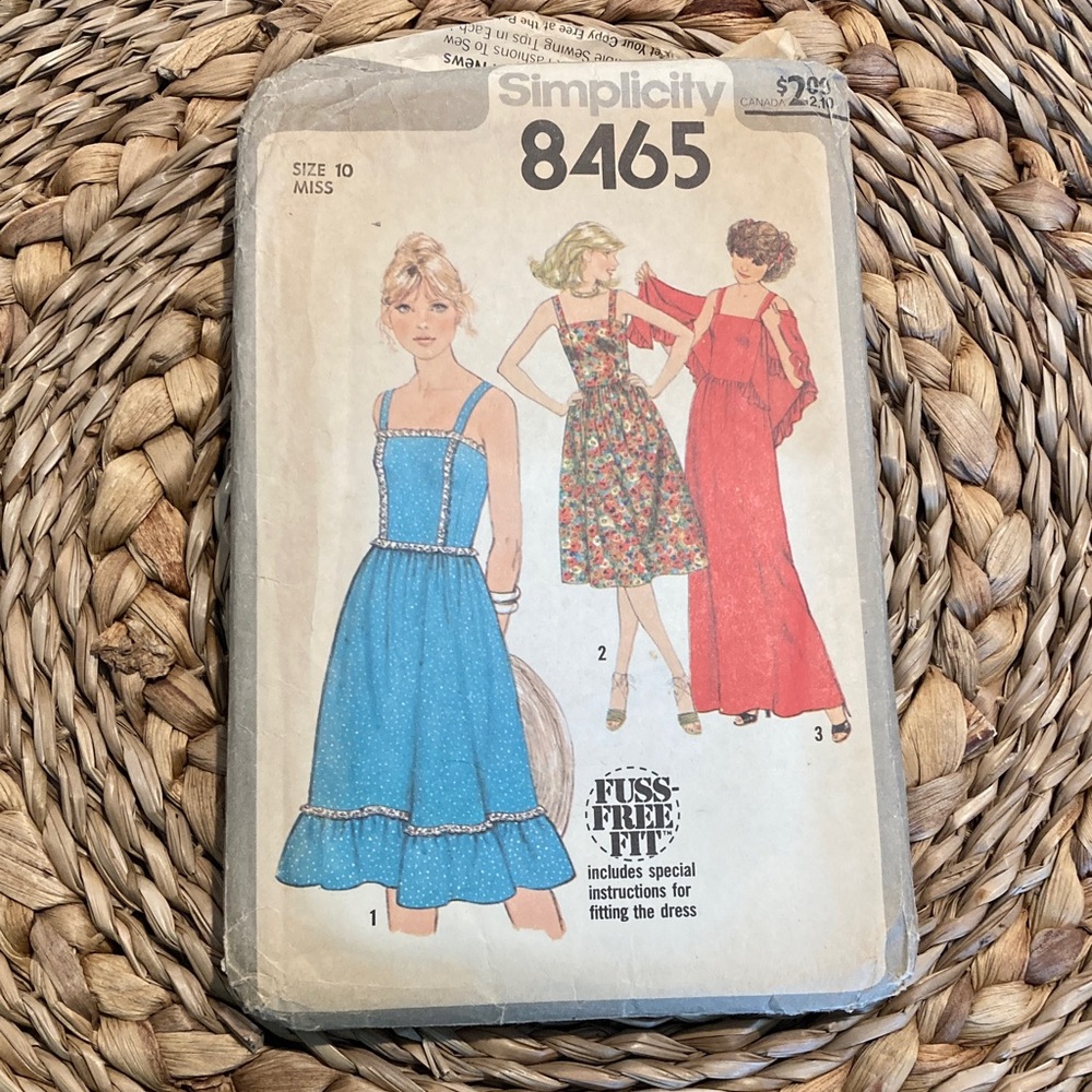 Vintage Sewing Pattern Simplicity 8465